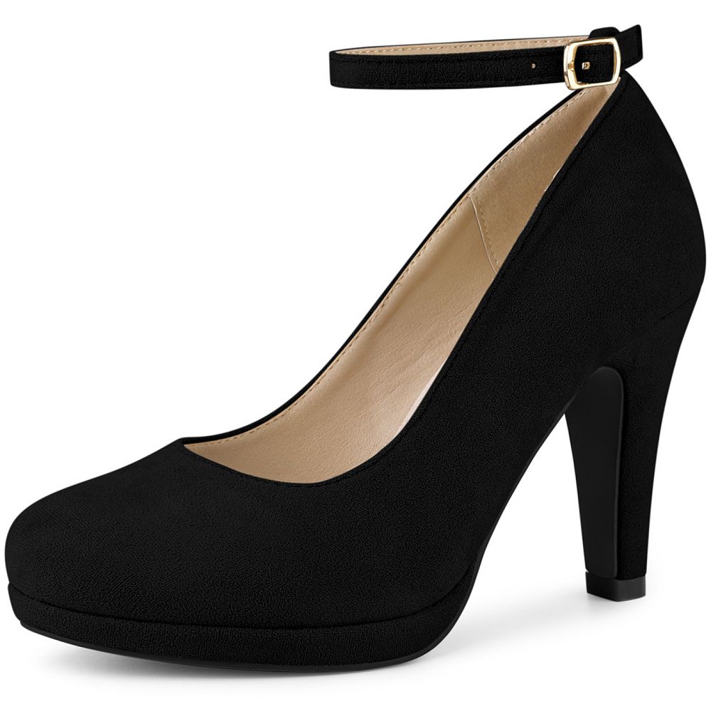 Women Round Toe Platform Stiletto Heel Mary Jane Pumps main image 0