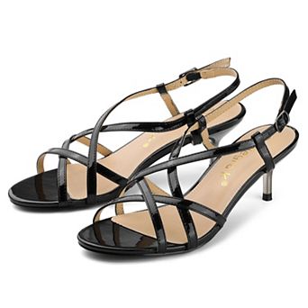 Women's Slingback Strappy Kitten Heel Heels Sandals