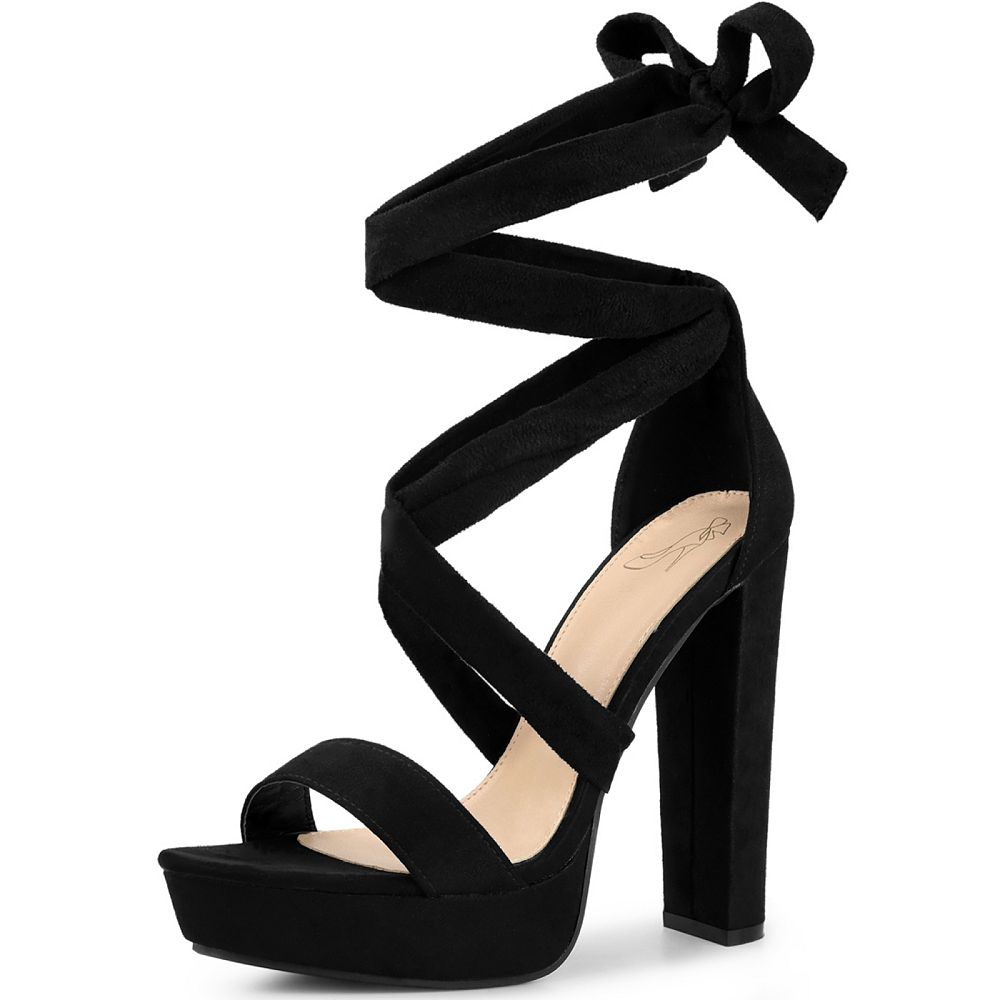 Platform Manner Chunky High Heel Sandal main image 0