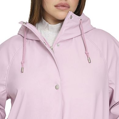 Plus Size Levi's® Rubberized Faux Leather Hooded Rain Coat
