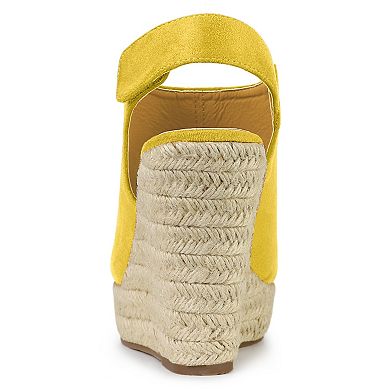 Women's Espadrille Platform Heeled Watermelon Wedges Sandals