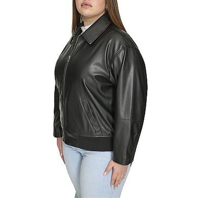 Plus Size Levi's® Faux Leather Bomber Jacket