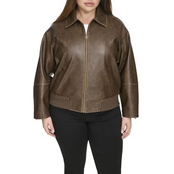 Plus Size Levi's® Faux Leather Bomber Jacket