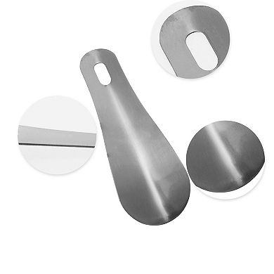 Oval Style Hangable Shoe Horn for Shoe 3.94"x1.5" 1 Pc