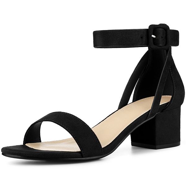 Women’s Block Heel Sandals Ankle Strap Open Toe Heels