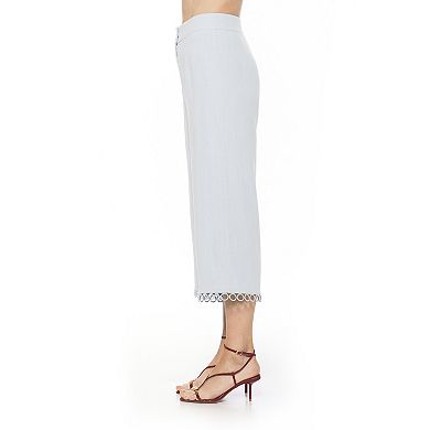 Women’s ALEXIA ADMOR Lucy Ankle Length Circle Trim Wide Leg Pants