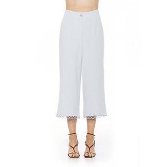 Women’s ALEXIA ADMOR Lucy Ankle Length Circle Trim Wide Leg Pants