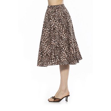 Women's ALEXIA ADMOR Isla Elastic Waist Shirred Midi Skirt