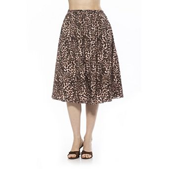 Women's ALEXIA ADMOR Isla Elastic Waist Shirred Midi Skirt