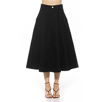 Women's ALEXIA ADMOR Cargo Belted Midi Skirt