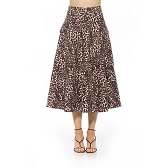 Women's ALEXIA ADMOR Cargo Belted Midi Skirt