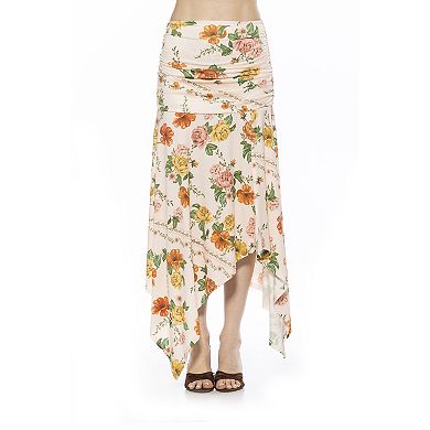 Women's ALEXIA ADMOR Kennedy Ruched Stretch Handkerchief Skirt