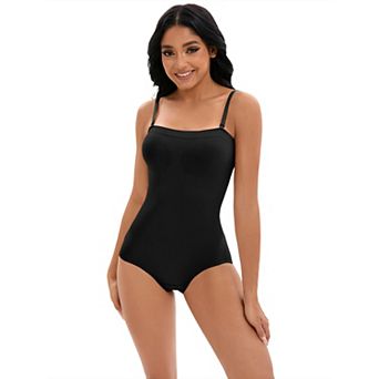 Women's Cami Convertible Straps Slimming Waisted Shapewear Hipon Bottom Hip Lifter Bodysuit