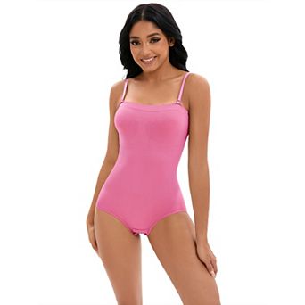 Women's Cami Convertible Straps Slimming Waisted Shapewear Hipon Bottom Hip Lifter Bodysuit