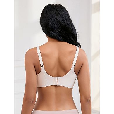 Women's Push Up Mesh Wirefree Bras Adjustable Straps Padded Comfortable Bras