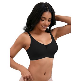 Women's Push Up Mesh Wirefree Bras Adjustable Straps Padded Comfortable Bras