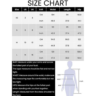Women's Boho Floral Maxi Skirts Smocked High Waist A-Line Long Skirt