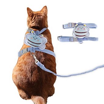 1 Set Easy Control Dog Vest, Cat Harness and Leash Set, Cats Escape Proof Adjustable Kitten Harness