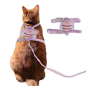 1 Set Easy Control Dog Vest, Cat Harness and Leash Set, Cats Escape Proof Adjustable Kitten Harness