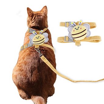 1 Set Easy Control Dog Vest, Cat Harness and Leash Set, Cats Escape Proof Adjustable Kitten Harness