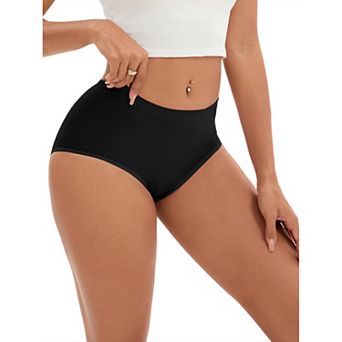 Women's Tummy Control High-Waisted Briefs Hip Lifter Full-Coverage Underwear