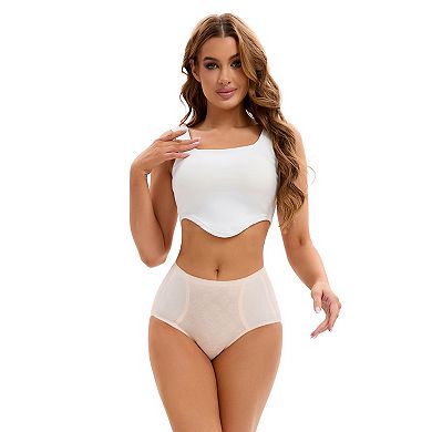 Women's High-Waisted Underwear Briefs High Elastic Breathable Underpants