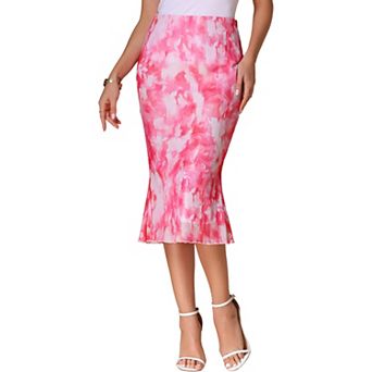 Bohemian Skirt for Women's Mesh Fishtail Bodycon Summer Midi Skirt