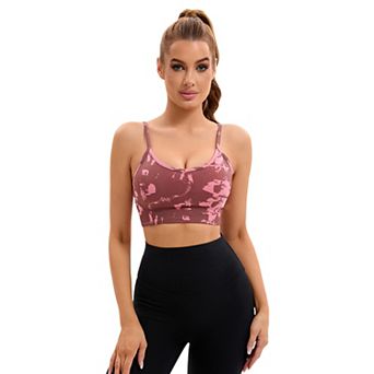 Women's Adjustable Straps U Back Sports Bras Wirefree Full Support Workout Bras