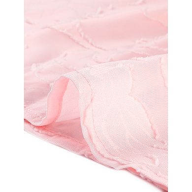 Smocked Top for Women's Square Neck Ruffle Peplum Blouse