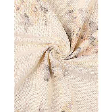 Floral Skirts for Women's Mesh Long Skirts High Waist Summer Bodycon Ruffle Mermaid Midi Skirt