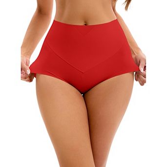 Women's High Waist Tummy Control Underwear Briefs Flatten Stomach Shaping Panties