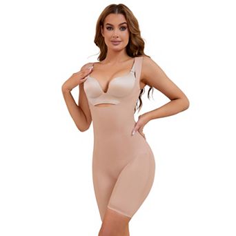 Women's Hip Lifter Thigh Slimmers Shaperwear Tummy Control No Trace Bust Back Support Bodysuit