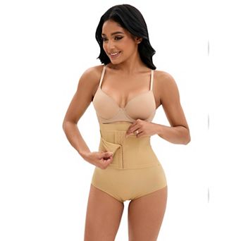 Women's Front Hook Closure Tummy Control Briefs Panties High Waist Hip Lifter Shaperwear