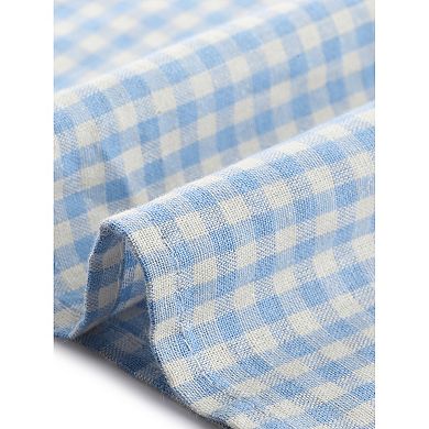 Women's Plaid Sleeveless Dresses Casual Loose Fit Tank Maxi Dress with Pockets Summer Outfits