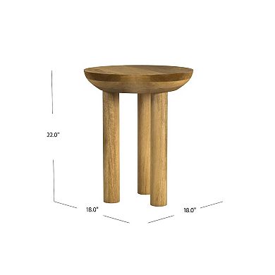HomePop Modern 3-Leg End Table