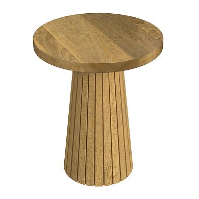 HomePop Tapered Slatted End Table