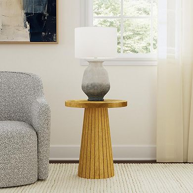 HomePop Tapered Slatted End Table