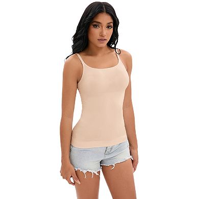 Women's Adjustable Straps Cami Tummy Control Slimming Tops No Trace Shaping Camisoles