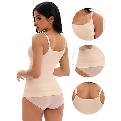 Women's Adjustable Straps Cami Tummy Control Slimming Tops No Trace Shaping Camisoles