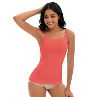 Women's Adjustable Straps Cami Tummy Control Slimming Tops No Trace Shaping Camisoles