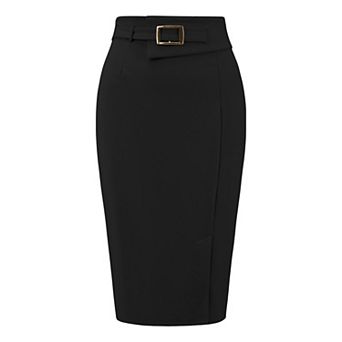 Women's Pencil Skirt High Waist Elegant Work Office Bodycon Skirts