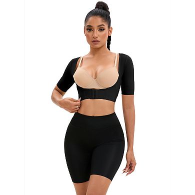 Women's Front Hook Closure Bust Shaperwear Vest Compression Sleeves Slimming Tops