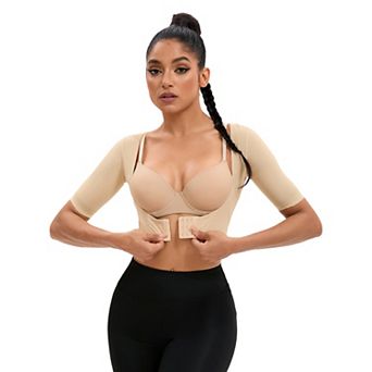 Women's Front Hook Closure Bust Shaperwear Vest Compression Sleeves Slimming Tops