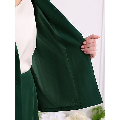Women's 2 Piece Suit Skirt Set Business Formal Blazer and Pencil Skirt