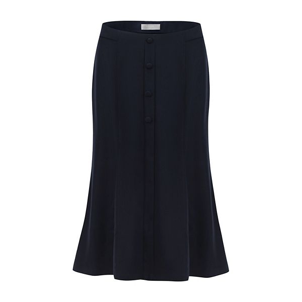 Office Lady Elegant Mermaid Spring Korean Style All-match High Waist Knee-length Women Skirt