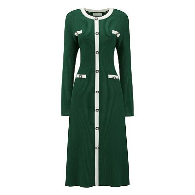navy blue dress for baby girl Women Long Sleeve Knit Maxi Dress Y2k Elegant Crew Neck Ribbed Bodycon Long  Dress Vintage Sweater Dress Party (A-01, S) at Amazon Women's Clothing store