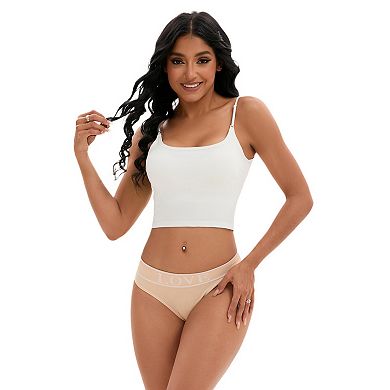 Women's Mid-Waisted No Trace Underwear Briefs High Elasticity Underpants