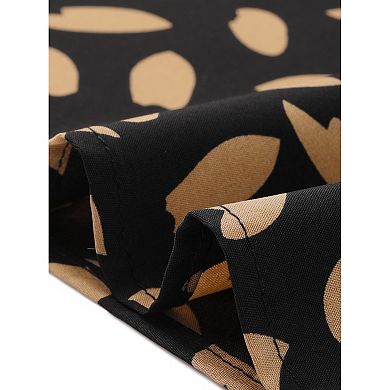 Women's Printed Midi Skirt Tie Front Split Floral Wrap Skirts