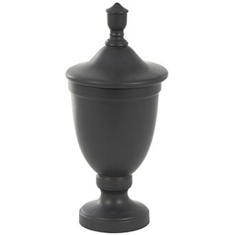 Stella & Eve Fluted Urn Shaped Living Room Decorative Jar with Lid Floor Decor