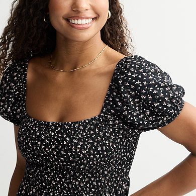 Juniors' SO® Puff Sleeve Dress